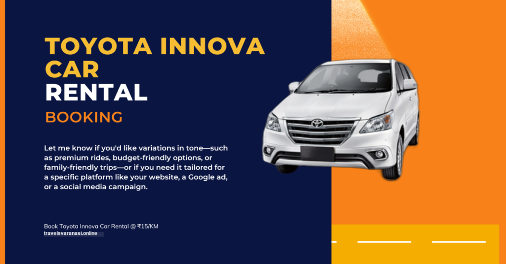 Toyota Innova Taxi Booking in Varanasi